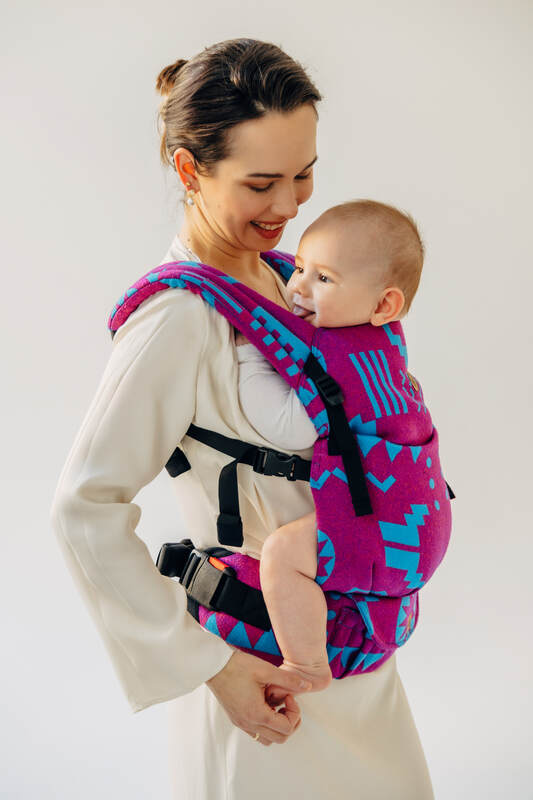 LennyLight Carrier, jacquard weave (56% merino wool, 27% combed cotton, 17% noil silk) - EXPERIMENT no. 36 - Woven Baby Standard   lenny_light    #