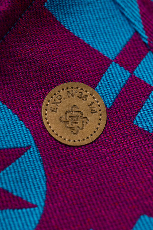 Baby Wrap, Jacquard Weave, (56% merino wool, 27% combed cotton, 17% noil silk) - EXPERIMENT no. 36 - Woven Baby S - 5   long_woven_wraps    #