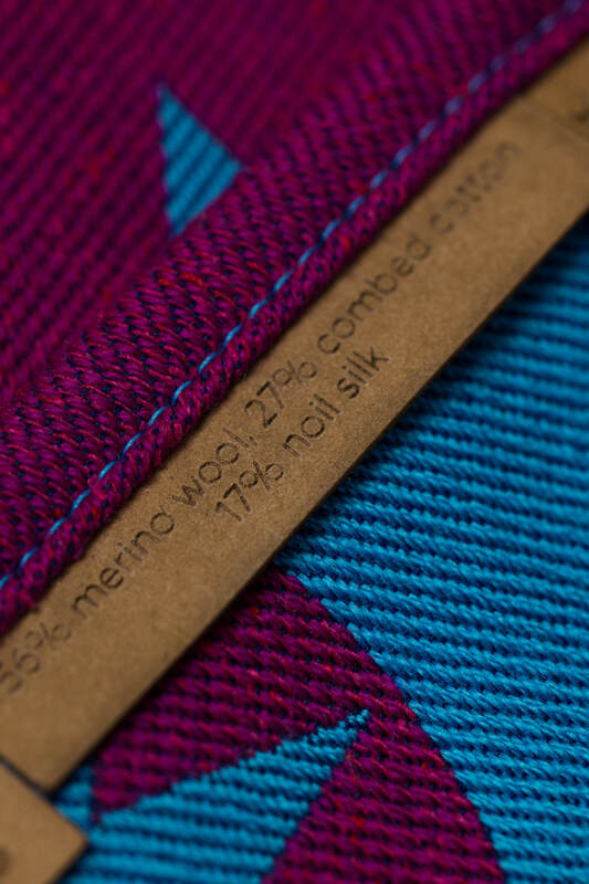 Baby Wrap, Jacquard Weave, (56% merino wool, 27% combed cotton, 17% noil silk) - EXPERIMENT no. 36 - Woven Baby S - 5   long_woven_wraps    #