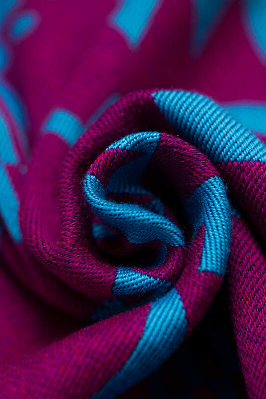 Baby Wrap, Jacquard Weave, (56% merino wool, 27% combed cotton, 17% noil silk) - EXPERIMENT no. 36 - Woven Baby S - 5   long_woven_wraps    #