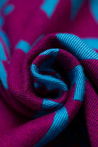 Baby Wrap, Jacquard Weave, (56% merino wool, 27% combed cotton, 17% noil silk) - EXPERIMENT no. 36 - Woven Baby S - 5   long_woven_wraps    #