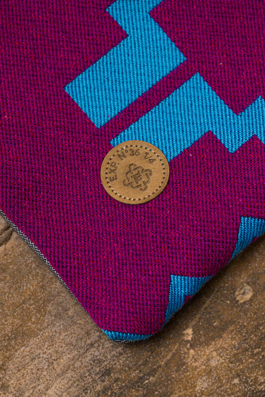 Baby Wrap, Jacquard Weave, (56% merino wool, 27% combed cotton, 17% noil silk) - EXPERIMENT no. 36 - Woven Baby S - 5   long_woven_wraps    #
