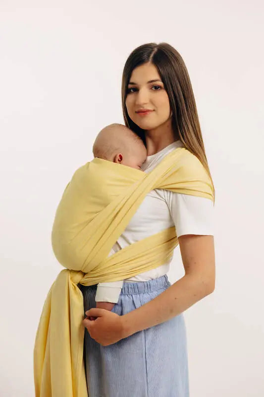 Baby Sling, Broken Twill Weave, (79% cotton, 21% bamboo viscose) - LOLLIPOP - Woven Baby M - 6   long_woven_wraps    #