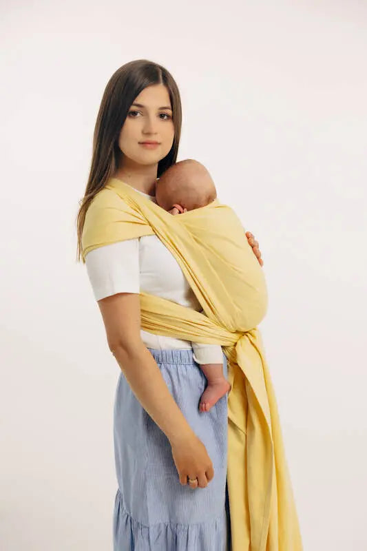 Baby Sling, Broken Twill Weave, (79% cotton, 21% bamboo viscose) - LOLLIPOP - Woven Baby M - 6   long_woven_wraps    #