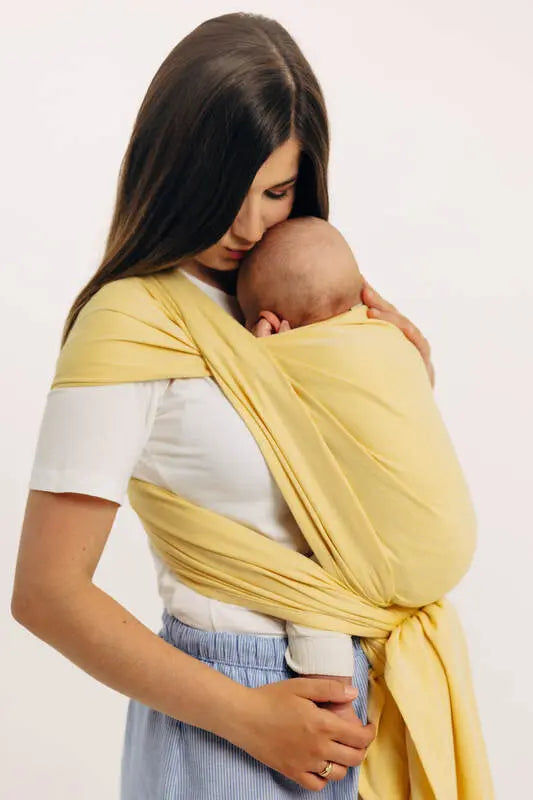 Baby Sling, Broken Twill Weave, (79% cotton, 21% bamboo viscose) - LOLLIPOP - Woven Baby M - 6   long_woven_wraps    #