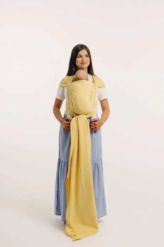 Baby Sling, Broken Twill Weave, (79% cotton, 21% bamboo viscose) - LOLLIPOP - Woven Baby M - 6   long_woven_wraps    #