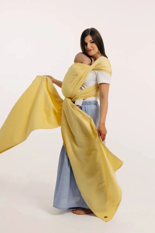Baby Sling, Broken Twill Weave, (79% cotton, 21% bamboo viscose) - LOLLIPOP - Woven Baby M - 6   long_woven_wraps    #