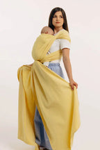 Baby Sling, Broken Twill Weave, (79% cotton, 21% bamboo viscose) - LOLLIPOP - Woven Baby M - 6   long_woven_wraps    #
