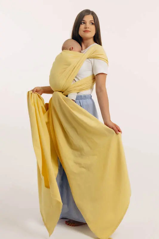 Baby Sling, Broken Twill Weave, (79% cotton, 21% bamboo viscose) - LOLLIPOP - Woven Baby M - 6   long_woven_wraps    #