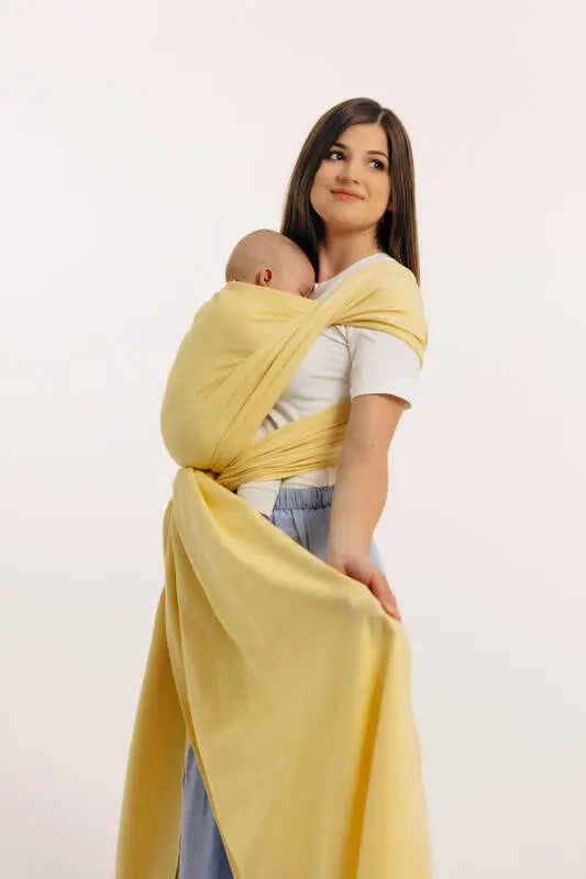 Baby Sling, Broken Twill Weave, (79% cotton, 21% bamboo viscose) - LOLLIPOP - Woven Baby M - 6   long_woven_wraps    #