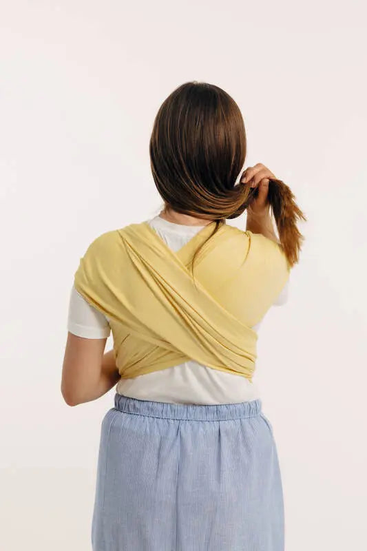 Baby Sling, Broken Twill Weave, (79% cotton, 21% bamboo viscose) - LOLLIPOP - Woven Baby M - 6   long_woven_wraps    #
