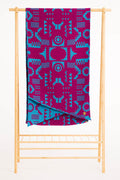 Baby Wrap, Jacquard Weave, (56% merino wool, 27% combed cotton, 17% noil silk) - EXPERIMENT no. 36