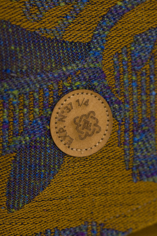 Baby Wrap, Jacquard Weave (45% tussah silk, 32% combed cotton, 19% merino wool, 4% cashmere) - EXPERIMENT no. 37 - Woven Baby XS - 4   long_woven_wraps    #