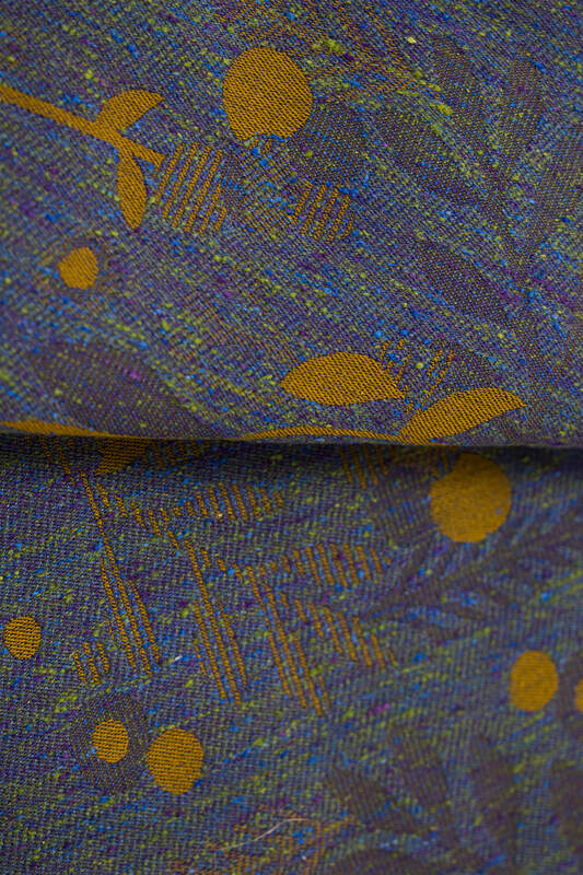 Baby Wrap, Jacquard Weave (45% tussah silk, 32% combed cotton, 19% merino wool, 4% cashmere) - EXPERIMENT no. 37 - Woven Baby XS - 4   long_woven_wraps    #