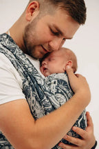 Baby Wrap, Jacquard Weave (100% cotton) - CLOCKWORK - FIX IT - Woven Baby XS - 4   long_woven_wraps    #