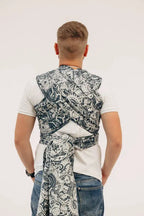 Baby Wrap, Jacquard Weave (100% cotton) - CLOCKWORK - FIX IT - Woven Baby XS - 4   long_woven_wraps    #