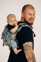 Lenny Buckle Onbuhimo PRO baby carrier, jacquard weave (100% cotton) - CLOCKWORK - FIX IT - Woven Baby Standard   buckle_onbu_pro_carriers    #