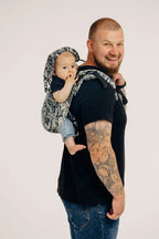 Lenny Buckle Onbuhimo PRO baby carrier, jacquard weave (100% cotton) - CLOCKWORK - FIX IT - Woven Baby Standard   buckle_onbu_pro_carriers    #