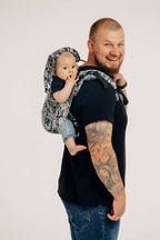 Lenny Buckle Onbuhimo PRO baby carrier, jacquard weave (100% cotton) - CLOCKWORK - FIX IT - Woven Baby Standard   buckle_onbu_pro_carriers    #