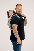 Lenny Buckle Onbuhimo PRO baby carrier, jacquard weave (100% cotton) - CLOCKWORK - FIX IT - Woven Baby Standard   buckle_onbu_pro_carriers    #