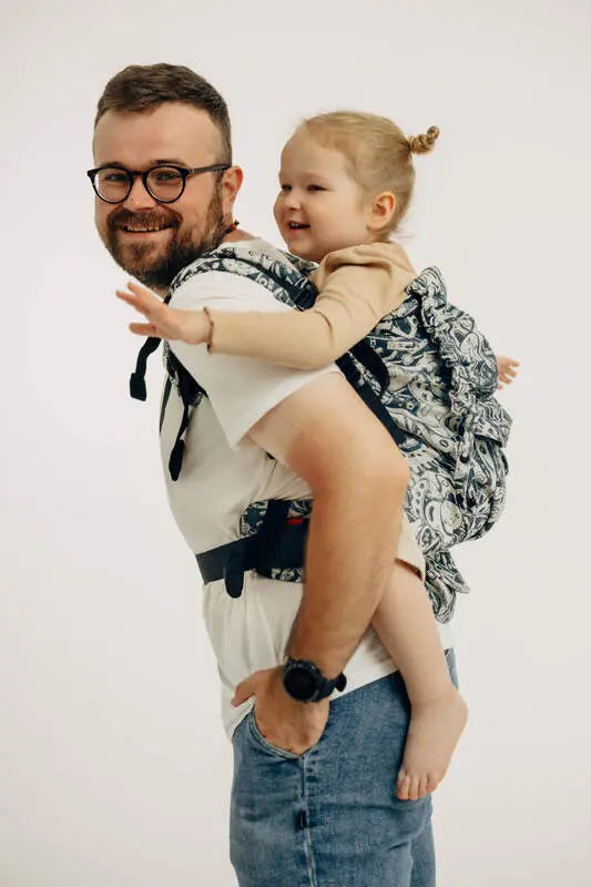 LennyPreschool Carrier, jacquard weave (100% cotton) - CLOCKWORK - FIX IT - Woven Baby Size - Preschool   lenny_preschool    #