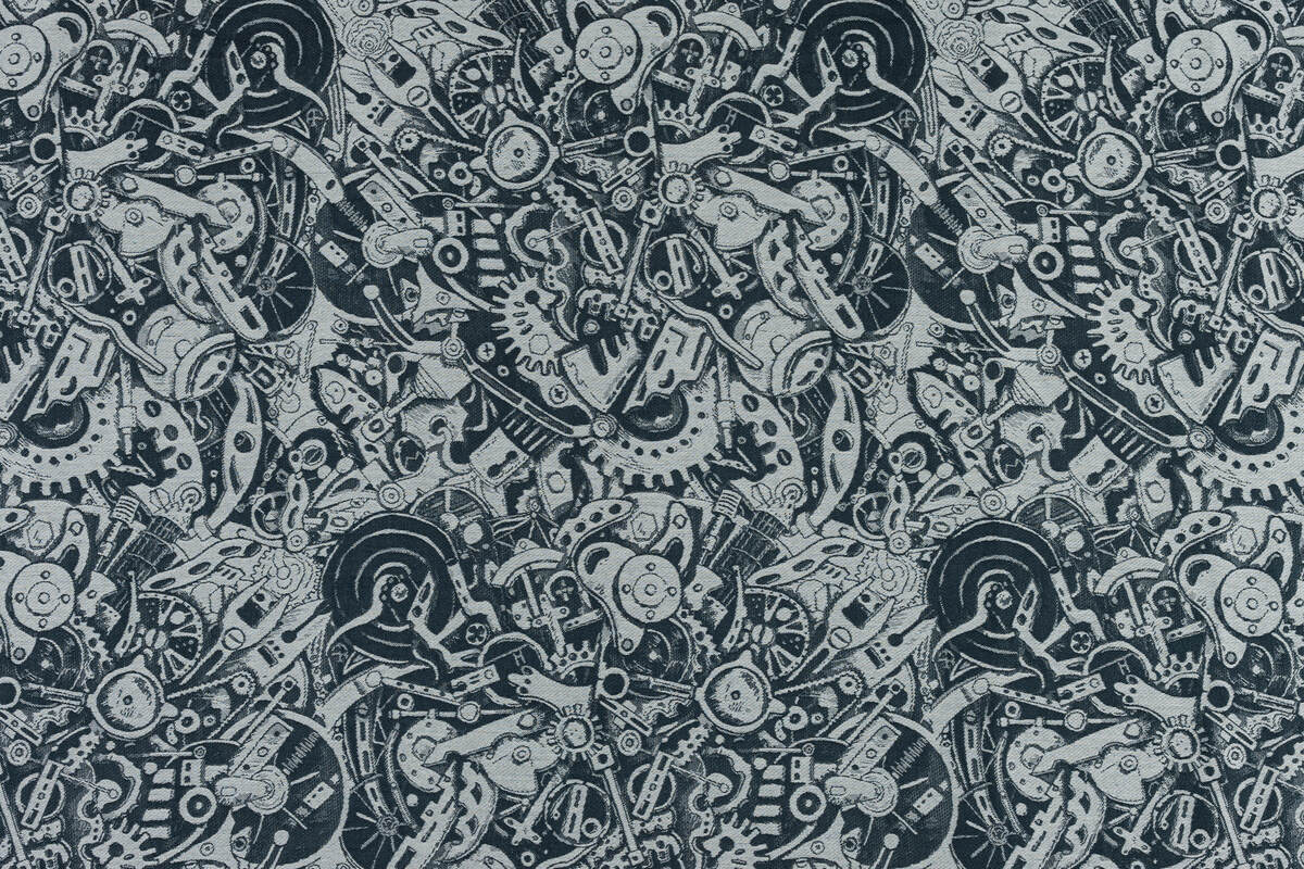 Baby Wrap, Jacquard Weave (100% cotton) - CLOCKWORK - FIX IT - Woven Baby XS - 4   long_woven_wraps    #