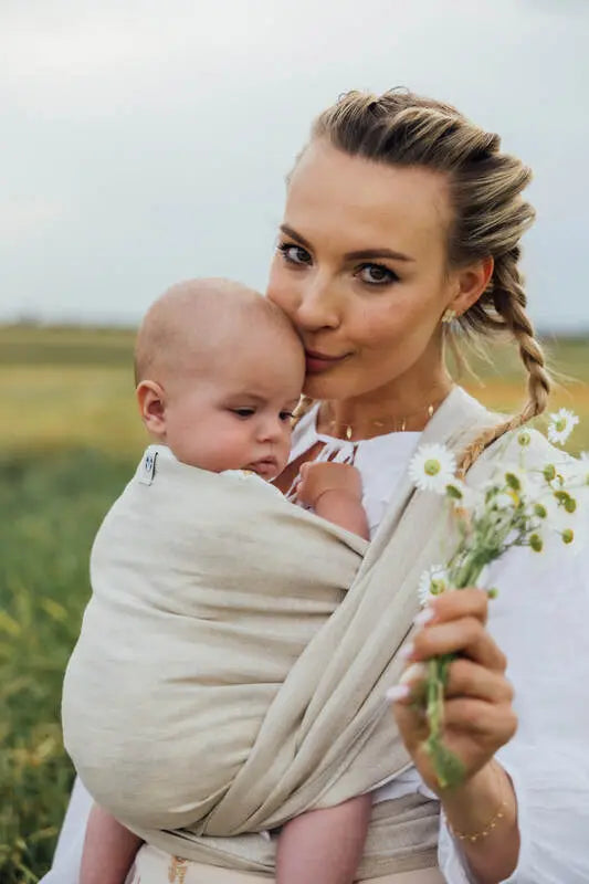 Baby Wrap, chevron weave (100% linen) - ARROW - WHISPER - Woven Baby Size - L-Size - M-Size - S-Size - XL-Size - XS   long_woven_wraps    #