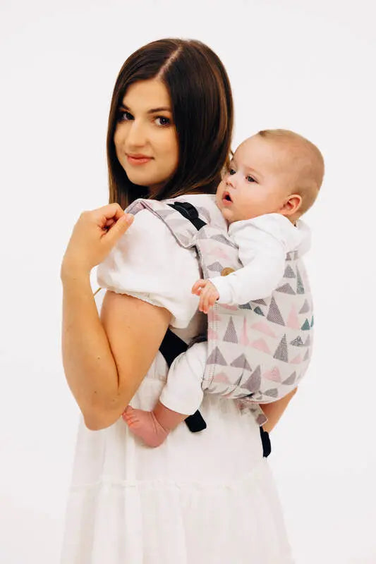 Lenny Buckle Onbuhimo PRO baby carrier, jacquard weave (61% cotton, 39% bamboo viscose) - EAGLE ROCKS - PEAK - Woven Baby Size - Standard   buckle_onbu_pro_carriers    #