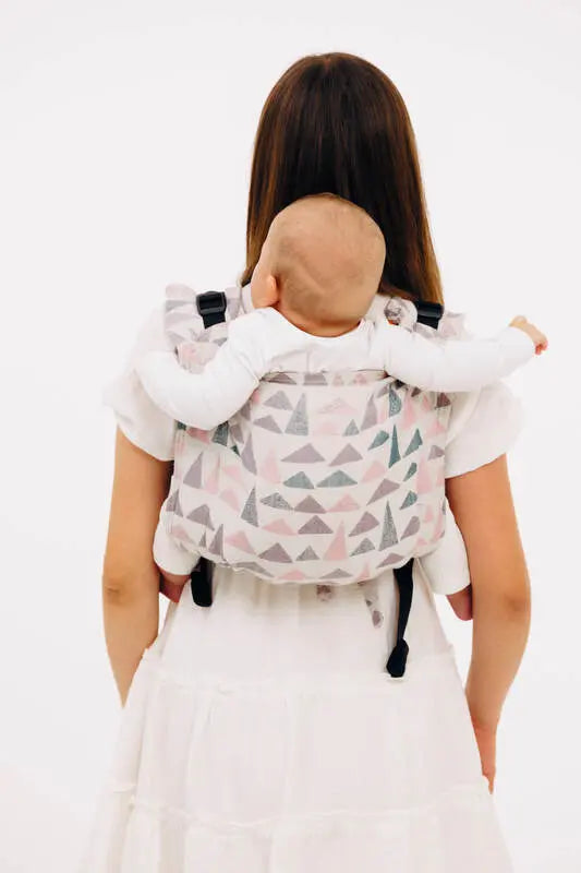 Lenny Buckle Onbuhimo PRO baby carrier, jacquard weave (61% cotton, 39% bamboo viscose) - EAGLE ROCKS - PEAK - Woven Baby Size - Standard   buckle_onbu_pro_carriers    #