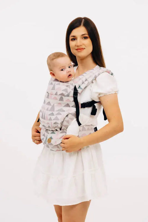 LennyLight Carrier, jacquard weave 61% cotton, 39% bamboo viscose - EAGLE ROCKS - PEAK - Woven Baby Size - Standard   lenny_light    #