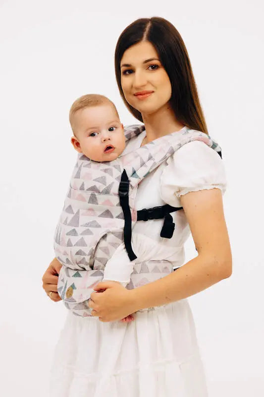 LennyLight Carrier, jacquard weave 61% cotton, 39% bamboo viscose - EAGLE ROCKS - PEAK - Woven Baby Size - Standard   lenny_light    #