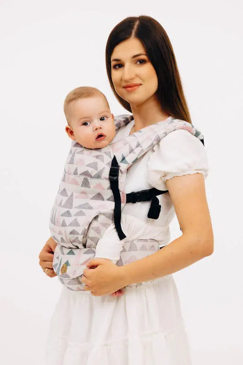 LennyLight Carrier, jacquard weave 61% cotton, 39% bamboo viscose - EAGLE ROCKS - PEAK - Woven Baby Size - Standard   lenny_light    #