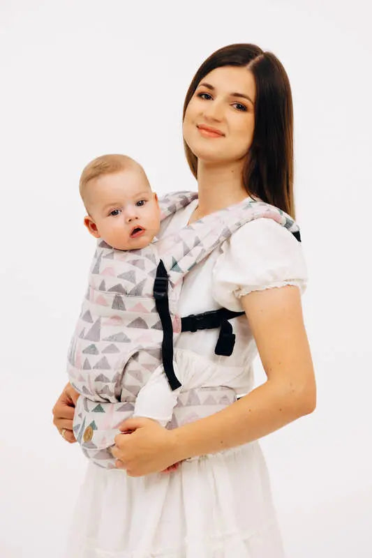 LennyLight Carrier, jacquard weave 61% cotton, 39% bamboo viscose - EAGLE ROCKS - PEAK - Woven Baby Size - Standard   lenny_light    #