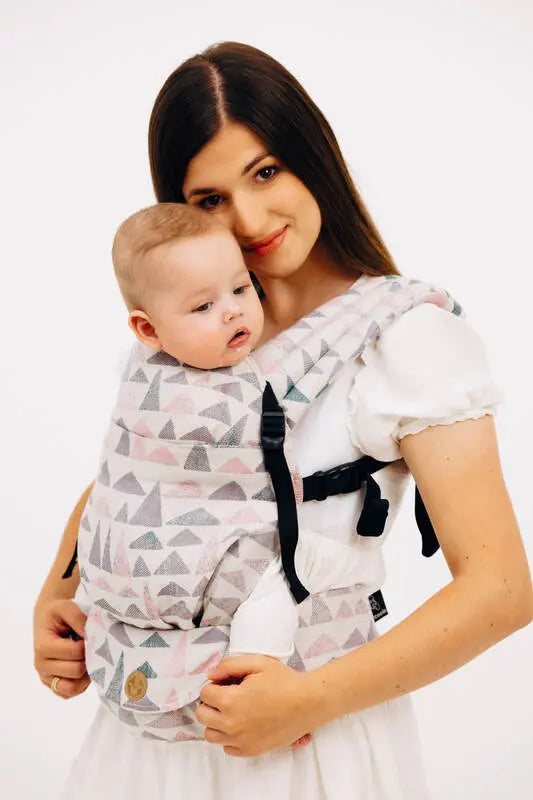 LennyLight Carrier, jacquard weave 61% cotton, 39% bamboo viscose - EAGLE ROCKS - PEAK - Woven Baby Size - Standard   lenny_light    #