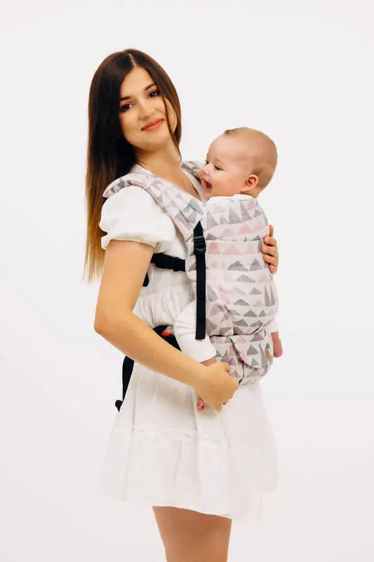LennyLight Carrier, jacquard weave 61% cotton, 39% bamboo viscose - EAGLE ROCKS - PEAK - Woven Baby Standard   lenny_light    #