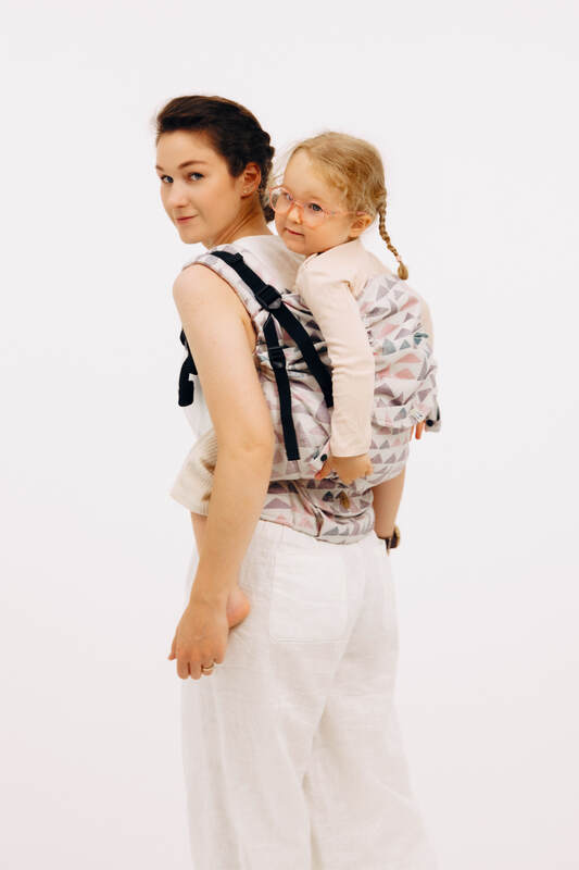 LennyPreschool Carrier, jacquard weave (61% cotton, 39% bamboo viscose) - EAGLE ROCKS - PEAK - Woven Baby Size - Preschool   lenny_preschool    #