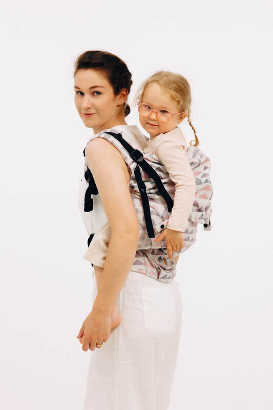 LennyPreschool Carrier, jacquard weave (61% cotton, 39% bamboo viscose) - EAGLE ROCKS - PEAK - Woven Baby Size - Preschool   lenny_preschool    #