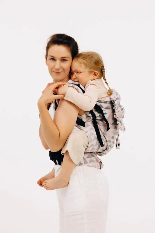 LennyPreschool Carrier, jacquard weave (61% cotton, 39% bamboo viscose) - EAGLE ROCKS - PEAK - Woven Baby Size - Preschool   lenny_preschool    #