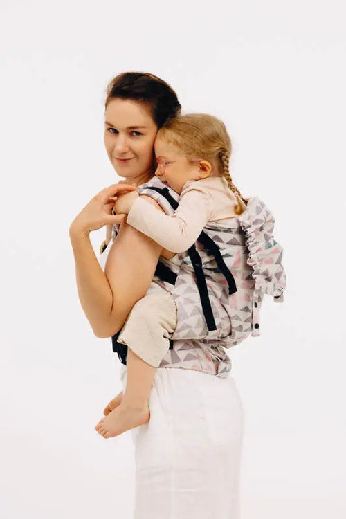 LennyPreschool Carrier, jacquard weave (61% cotton, 39% bamboo viscose) - EAGLE ROCKS - PEAK - Woven Baby Size - Preschool   lenny_preschool    #
