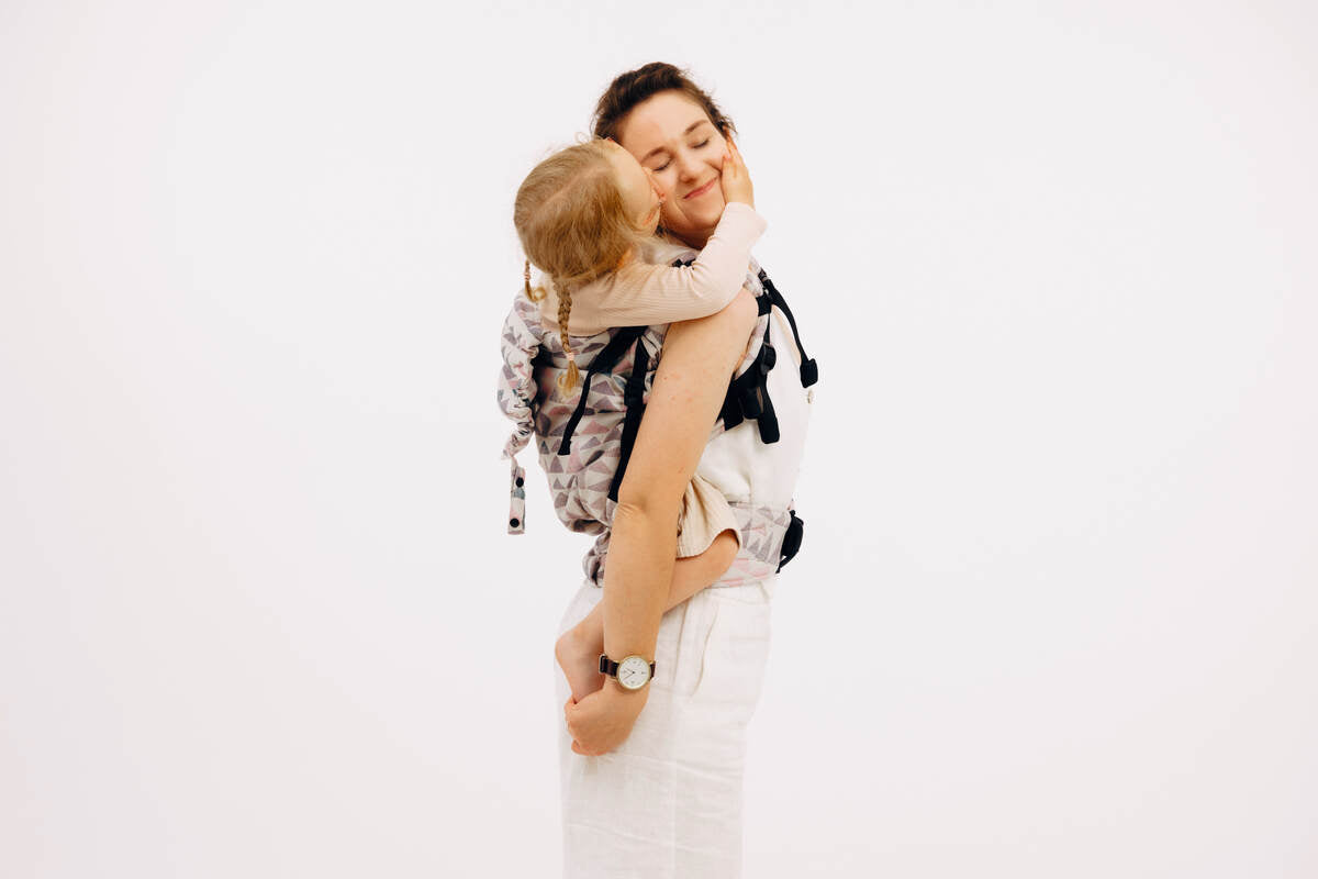 LennyPreschool Carrier, jacquard weave (61% cotton, 39% bamboo viscose) - EAGLE ROCKS - PEAK - Woven Baby Size - Preschool   lenny_preschool    #