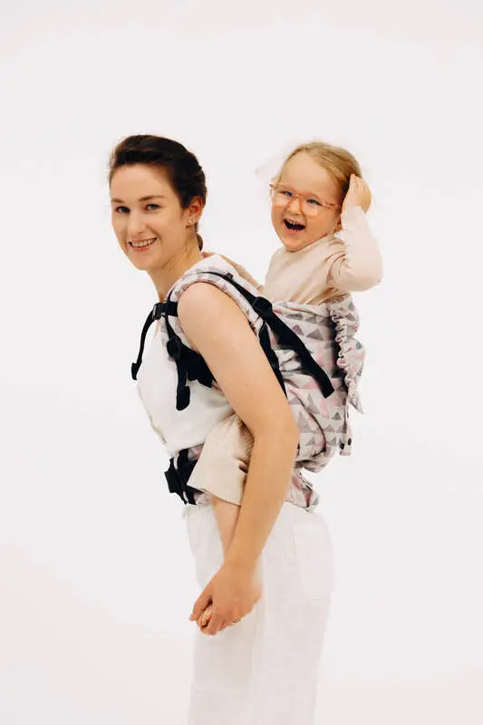 LennyPreschool Carrier, jacquard weave (61% cotton, 39% bamboo viscose) - EAGLE ROCKS - PEAK - Woven Baby Preschool   lenny_preschool    #