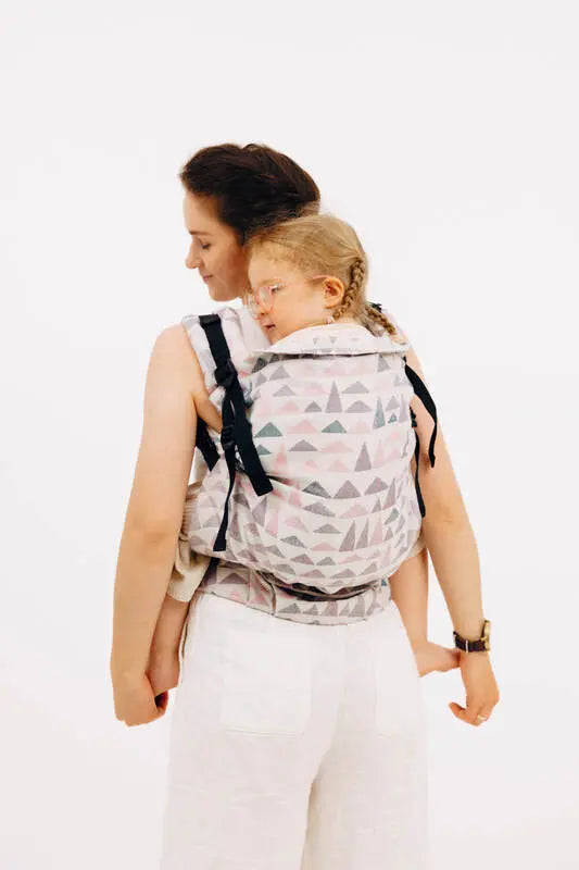 LennyPreschool Carrier, jacquard weave (61% cotton, 39% bamboo viscose) - EAGLE ROCKS - PEAK - Woven Baby Preschool   lenny_preschool    #
