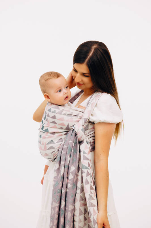 Baby Wrap, Jacquard Weave (61% cotton, 39% bamboo viscose) - EAGLE ROCKS - PEAK