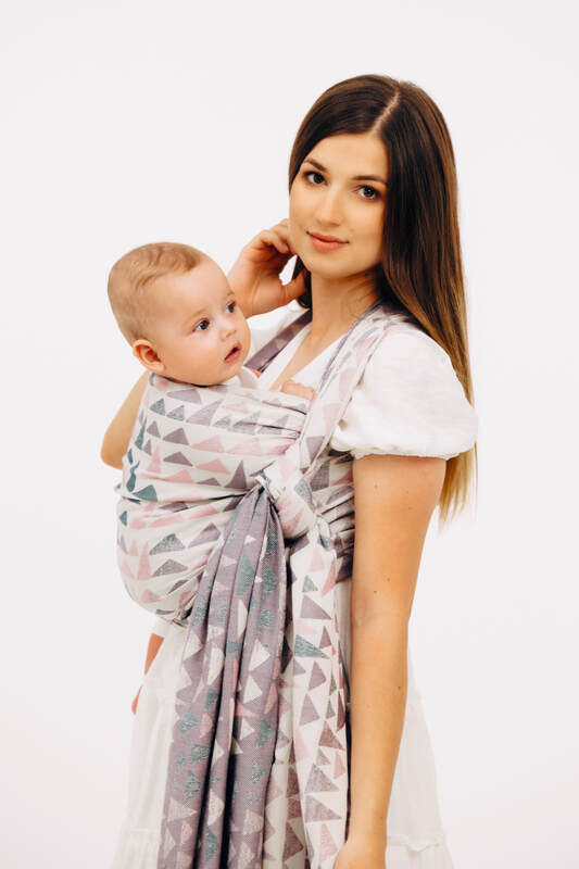 Baby Wrap, Jacquard Weave (61% cotton, 39% bamboo viscose) - EAGLE ROCKS - PEAK