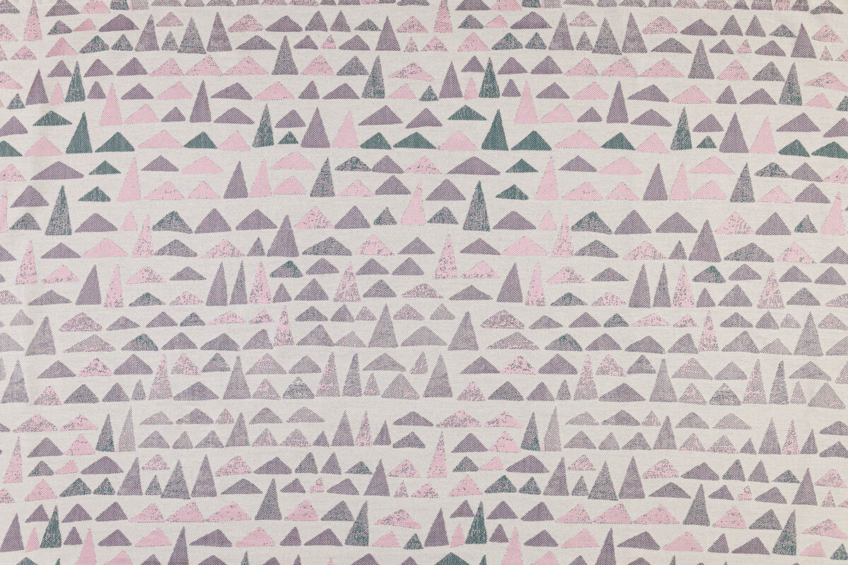 Baby Wrap, Jacquard Weave (61% cotton, 39% bamboo viscose) - EAGLE ROCKS - PEAK - Woven Baby XS - 4   long_woven_wraps    #