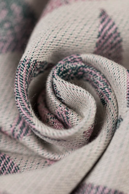 Ring Sling, Jacquard Weave (61% cotton, 39% bamboo viscose), with gathered shoulder - EAGLE ROCKS - PEAK - standard 1.8m - Woven Baby    ring_slings    #