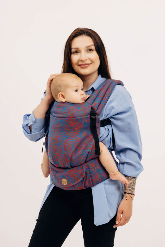 LennyLight Carrier, jacquard weave 100% cotton - RAPUNZEL - SWIRL - Woven Baby Size - Standard   lenny_light    #