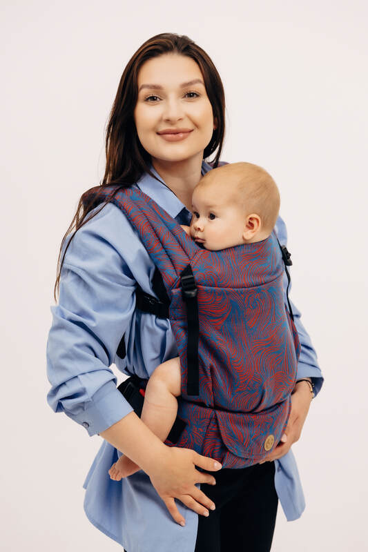LennyLight Carrier, jacquard weave 100% cotton - RAPUNZEL - SWIRL - Woven Baby Size - Standard   lenny_light    #
