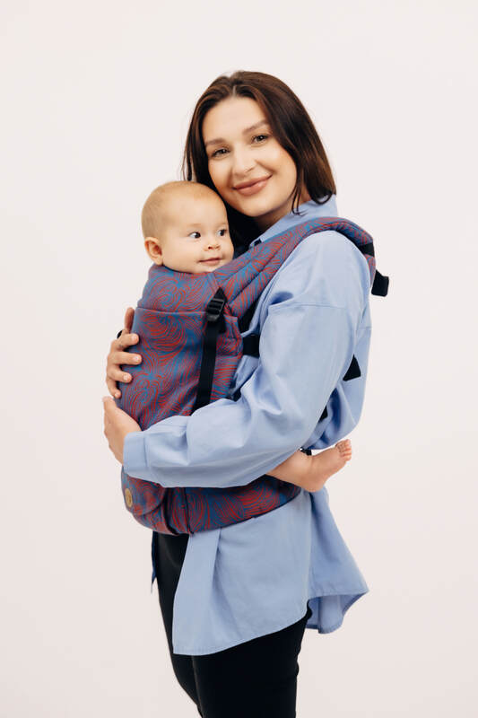 LennyLight Carrier, jacquard weave 100% cotton - RAPUNZEL - SWIRL - Woven Baby Size - Standard   lenny_light    #
