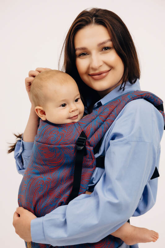 LennyLight Carrier, jacquard weave 100% cotton - RAPUNZEL - SWIRL - Woven Baby Size - Standard   lenny_light    #